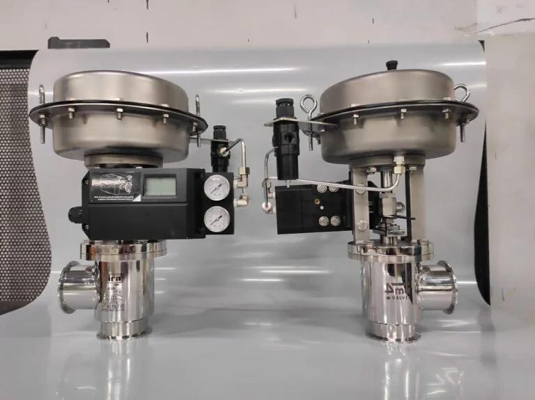 Sanitary Control Valve Angle Type Tc End