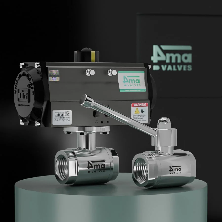 2 way Design Sanitary Ball Valve Screw End