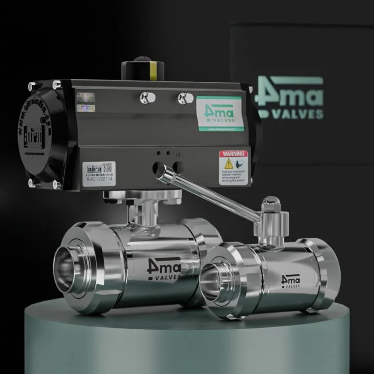2 way Sanitary Ball Valve SMS Union End