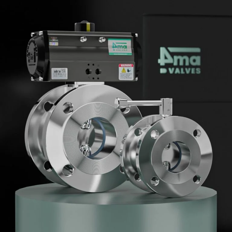 Sanitary Butterfly Valve Flanged End