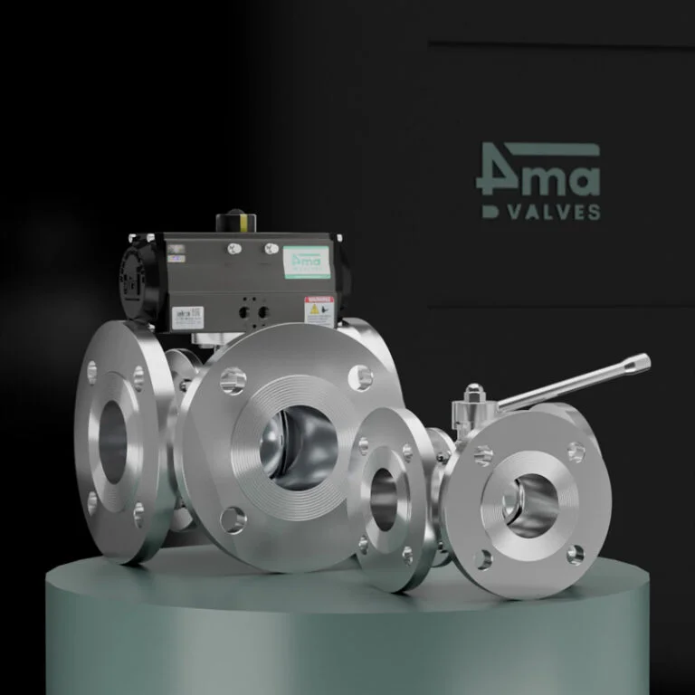 3 way Design Sanitary Ball Valve Flanged End