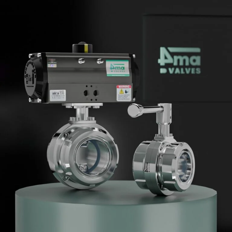 Sanitary Butterfly Valve Sms Union End